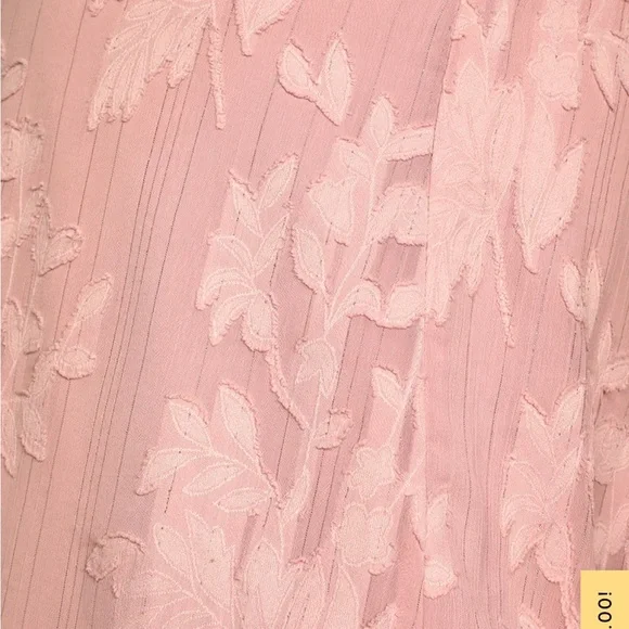 Lulus Loveliest Looks Blush Pink Floral Jacquard Tie-Strap Mini Dress - Picture 5 of 9